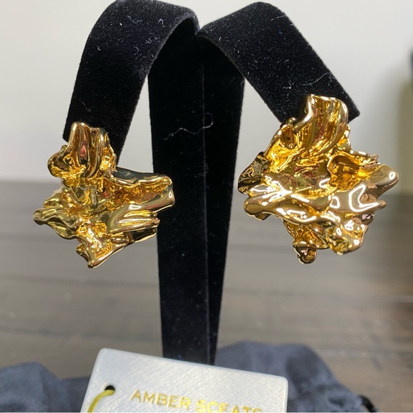 Amber Sceats Reese 24K Gold Plated Earrings - Picture 2 of 4